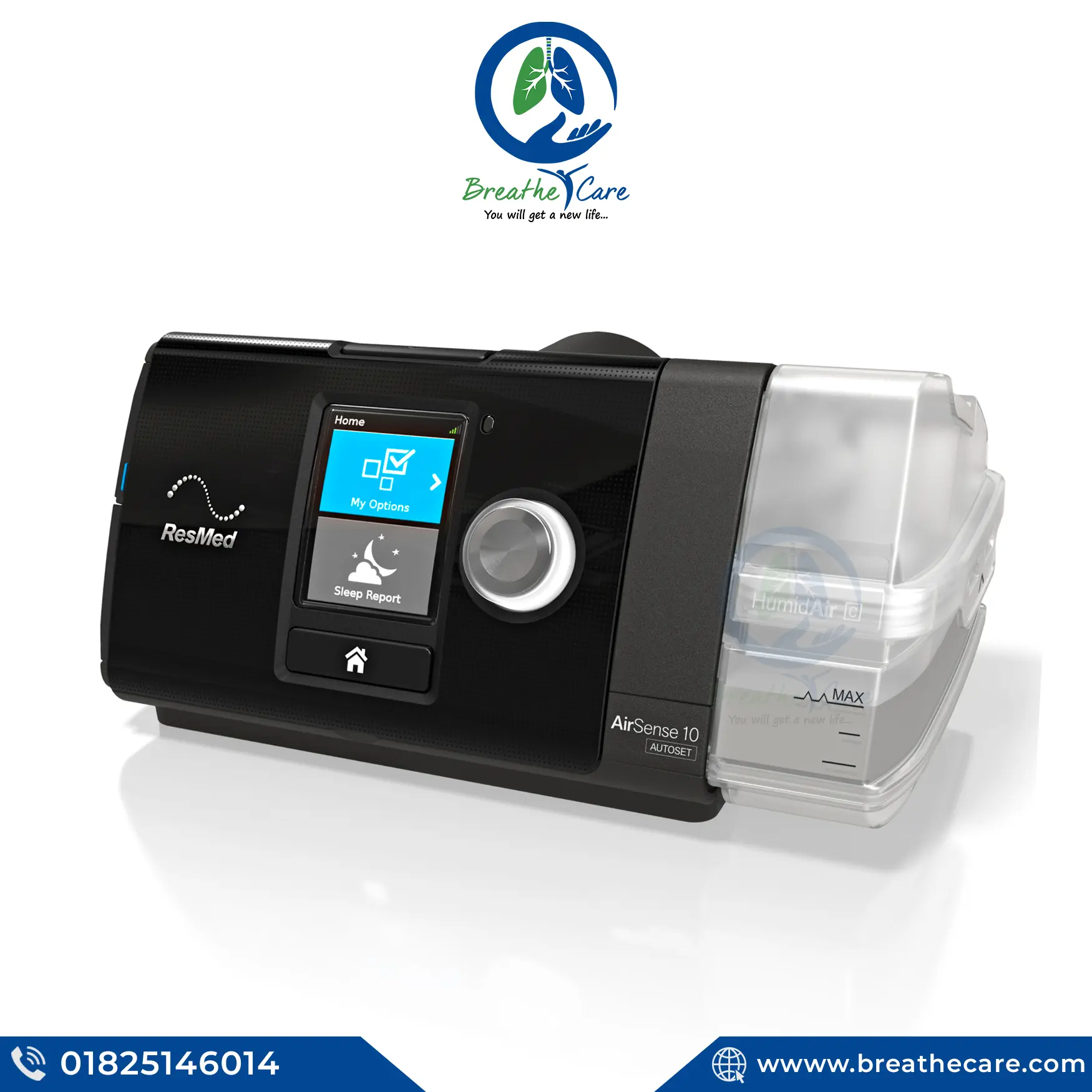 ResMed AirSense 10 AutoSet with Online Monitoring 4G, Humidifier and Heated Tube - Image 2